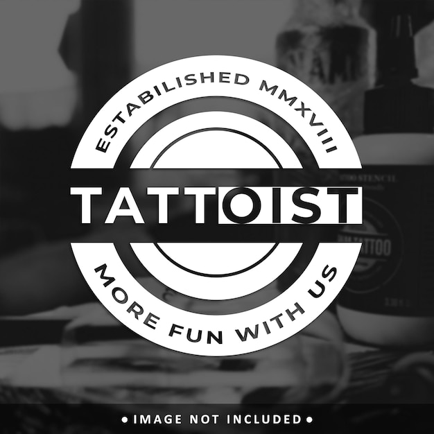 Estudio de logotipo de tatuaje vintage