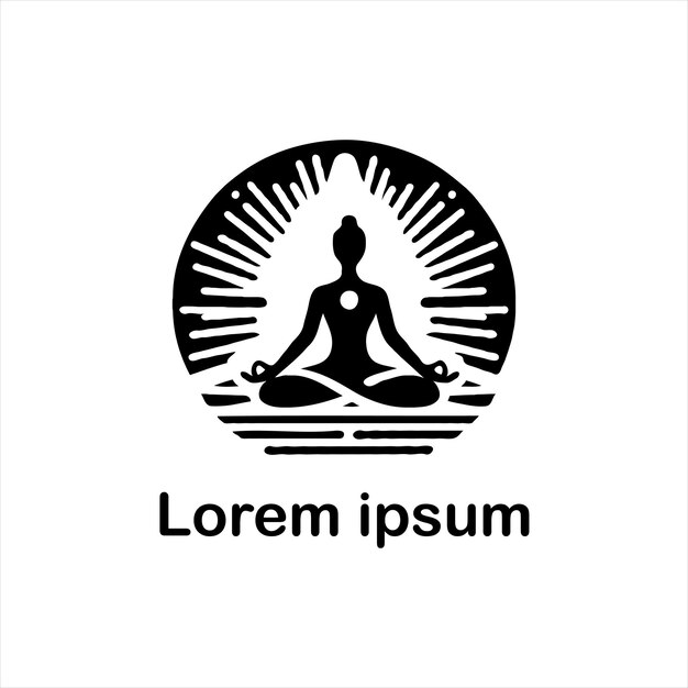 un estudio de logotipo de yoga