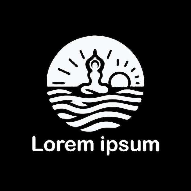 un estudio de logotipo de yoga