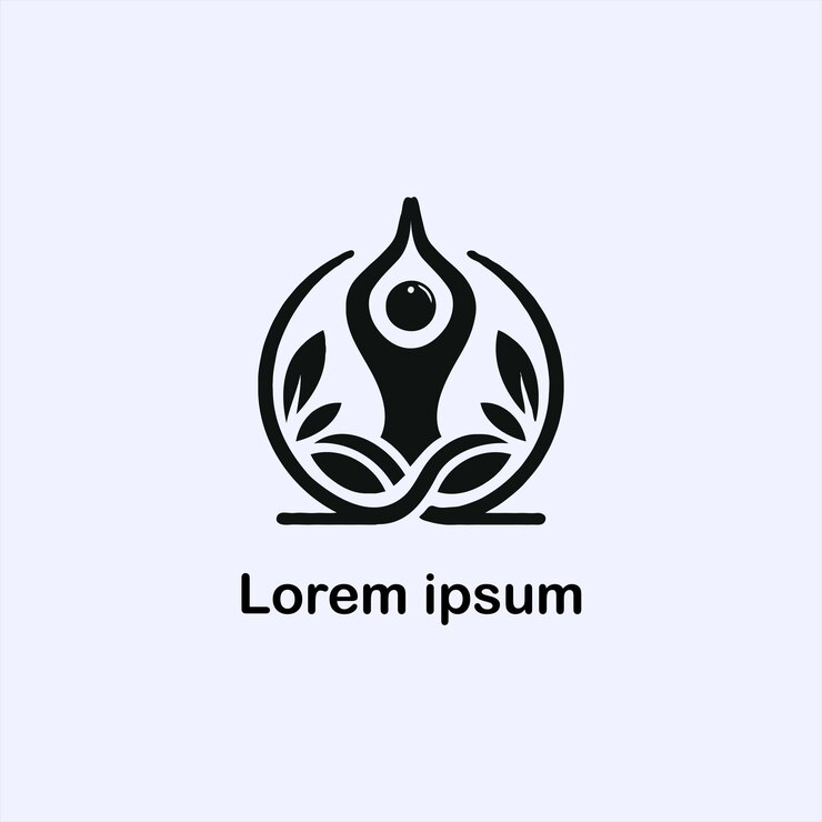 un estudio de logotipo de yoga