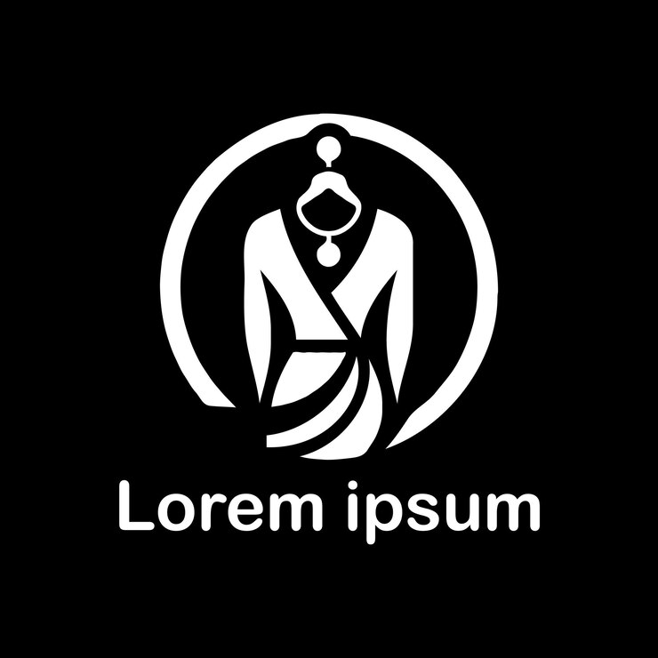 Vector un estudio de logotipos de moda