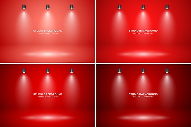 Estudio vacío fondo abstracto efecto de foco suave gradiente suave y iluminación sutil del escenario