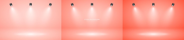 Vector estudio vacío fondo abstracto efecto de foco suave gradiente suave y iluminación sutil del escenario