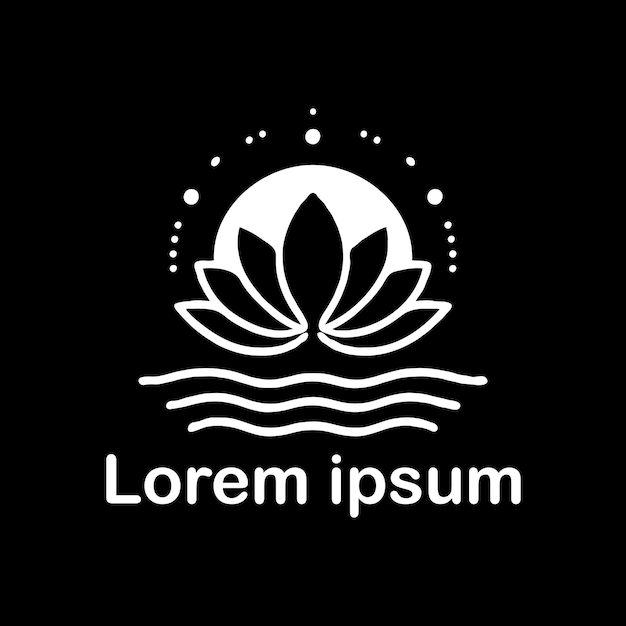 un estudio de yoga con logotipo