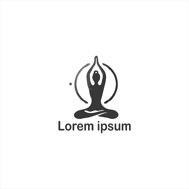 un estudio de yoga con logotipo