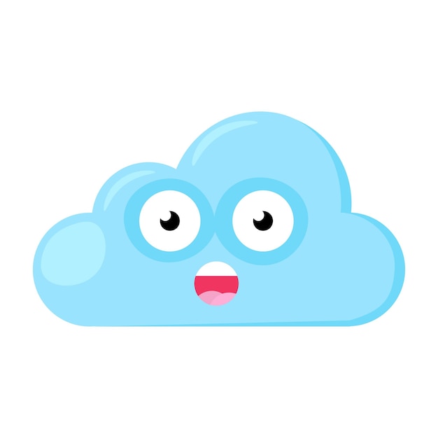 Estupefacto Emoji Nube boca abierta en el asombro