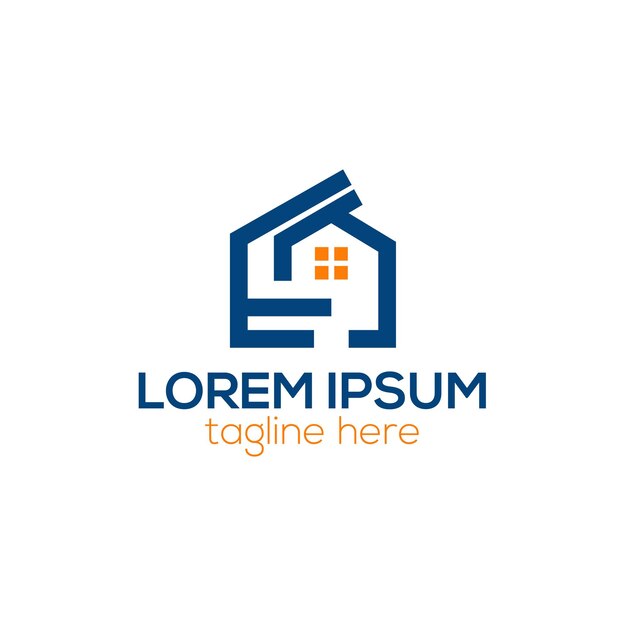 ET letra bienes raíces búsqueda de hogar logotipo alquiler de casa servicio de diseño de logotipo aislado