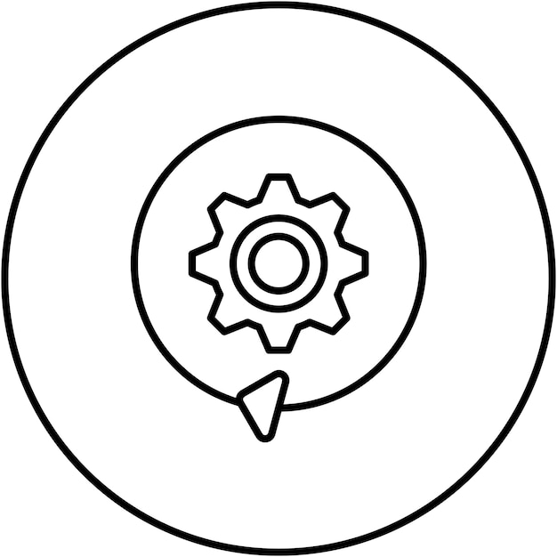 Las etapas de procesamiento de la imagen vectorial del icono se pueden utilizar para la gestión del proyecto