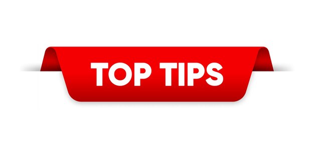 Etiqueta de consejos principales Insignia de consejos generales Consejos rápidos para negocios y publicidad Ilustración vectorial