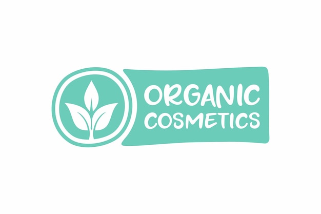 Etiqueta de cosméticos orgánicos Etiquetas y elementos de logotipo de cuidado de salud y belleza de vector para cosméticos naturales