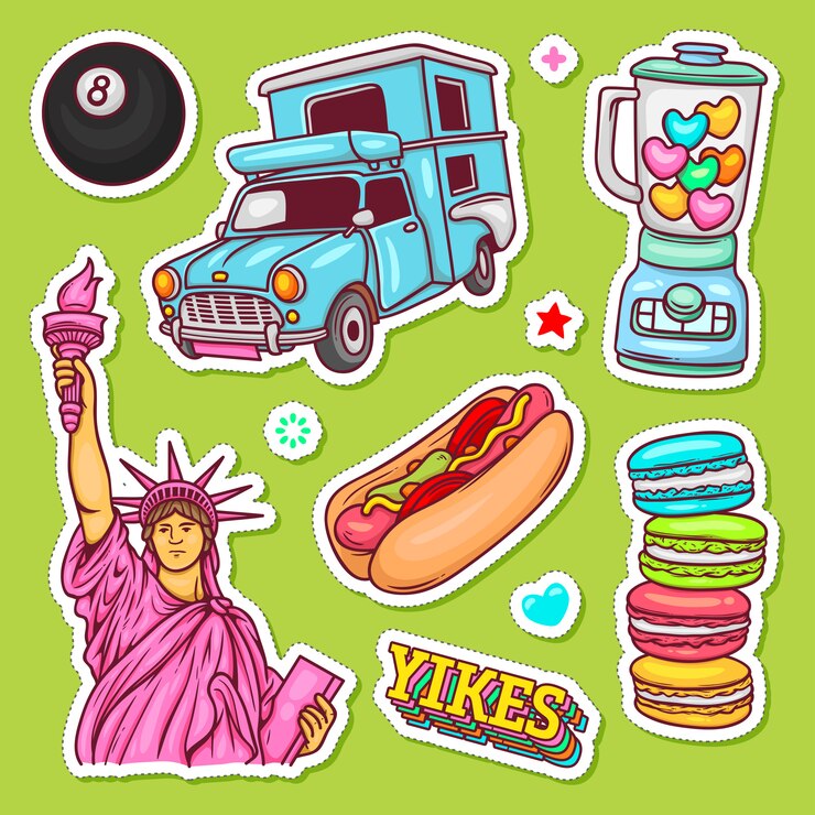 Vector etiqueta dibujada a mano doodle para colorear vector
