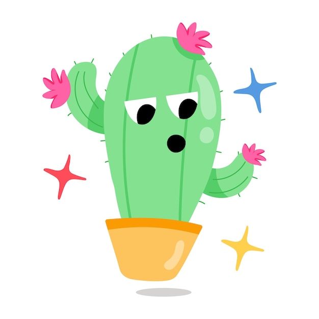 Etiqueta engomada plana bellamente diseñada de flor