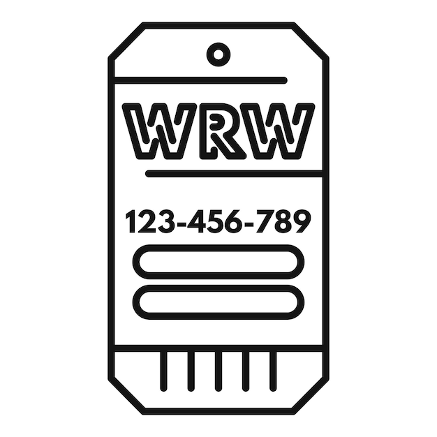 Etiqueta de equipaje que muestra la información de contacto para el viaje