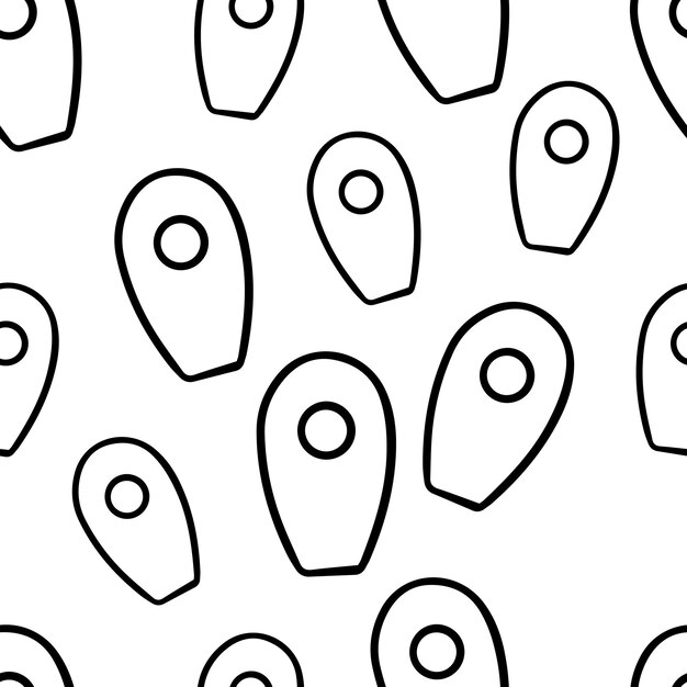 Etiqueta Geo de patrones sin fisuras en estilo doodle