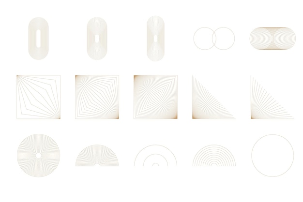 Etiqueta gráfica Elemento Silueta Símbolo Icono Minimalista Colección de imágenes prediseñadas
