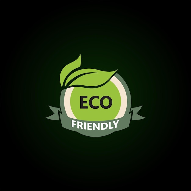 Etiqueta de insignia de logotipo ecológico