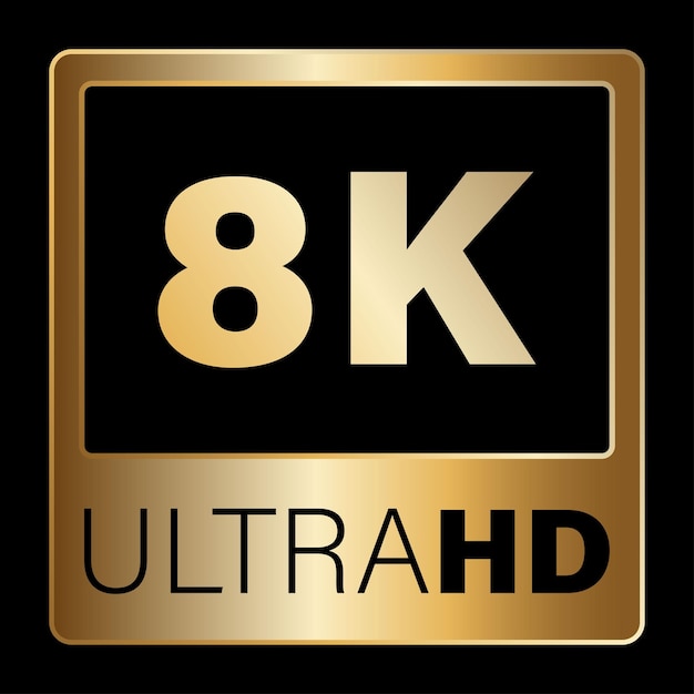 Etiqueta o pegatina de oro de 8k Elemento de icono de letrero de oro HD video