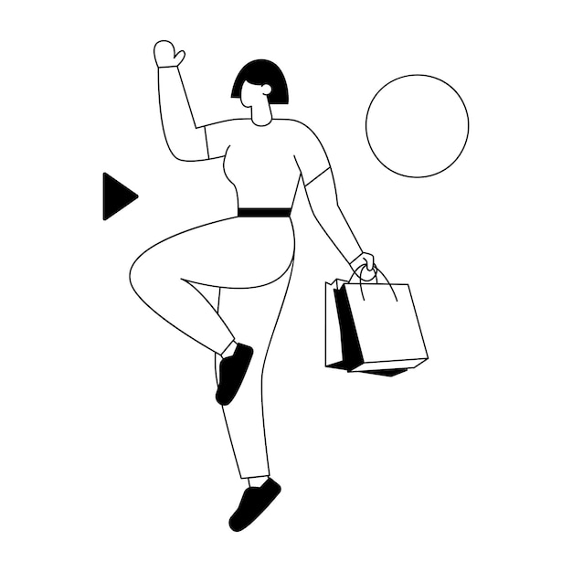 Etiqueta plana de moda del descuento del producto.