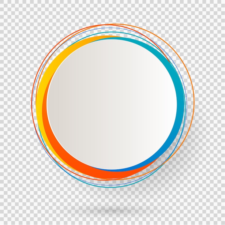 Vector etiqueta plantilla en blanco fondo blanco y degradado borroso con líneas círculo anillo ilustración vectorial eps 10 diseño moderno página de título de diseño editable para nuevos productos boletines web banners