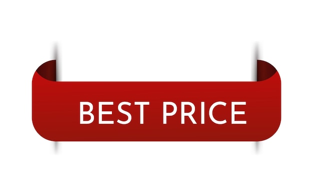Etiqueta de precio vector cinta venta banner mejor precio aislado ilustración vectorial eps