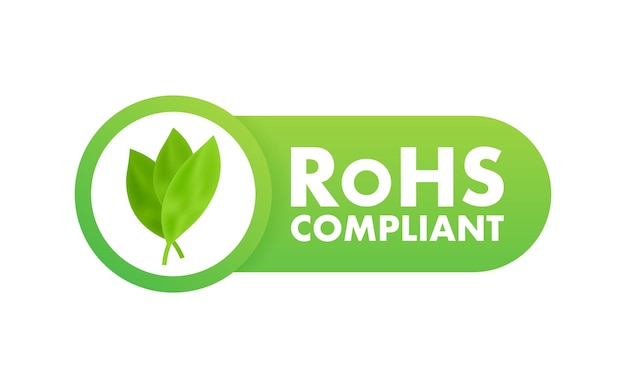 Etiqueta de símbolo que cumple con RoHS Marca de calidad Ícono de RoHS Restricción de la Directiva de Sustancias Peligrosas