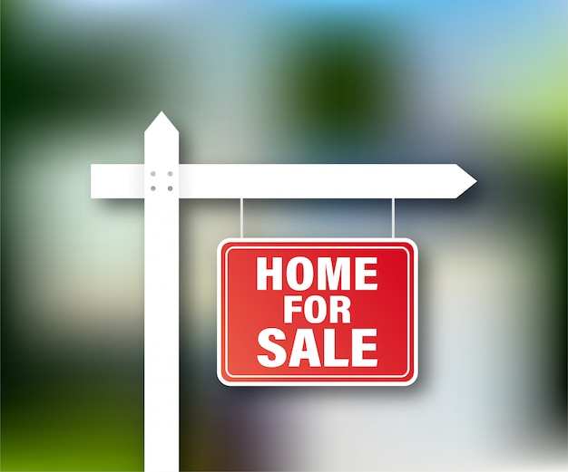 Vector etiqueta de venta casa en venta signo de diseño de marketing. ilustración de stock