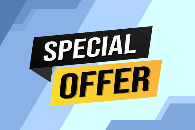 Vector etiqueta de venta final de la oferta especial plantilla de diseño de banner para la comercialización promoción de la oferta especial