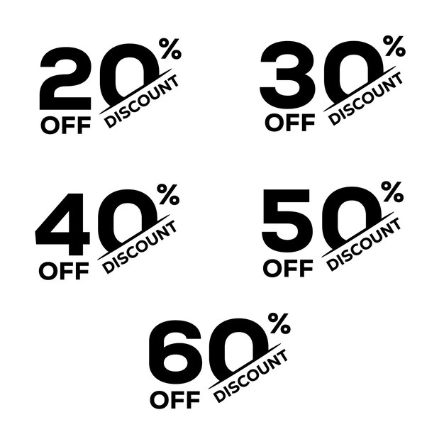 Etiquetas de descuento PNG etiqueta de oferta