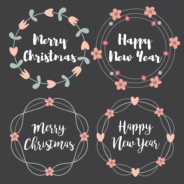 Etiquetas e insignias de Navidad