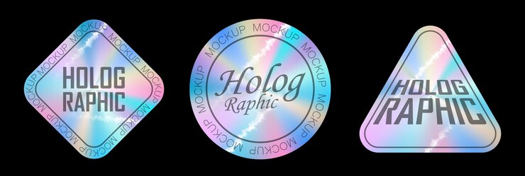 Vector etiquetas holográficas