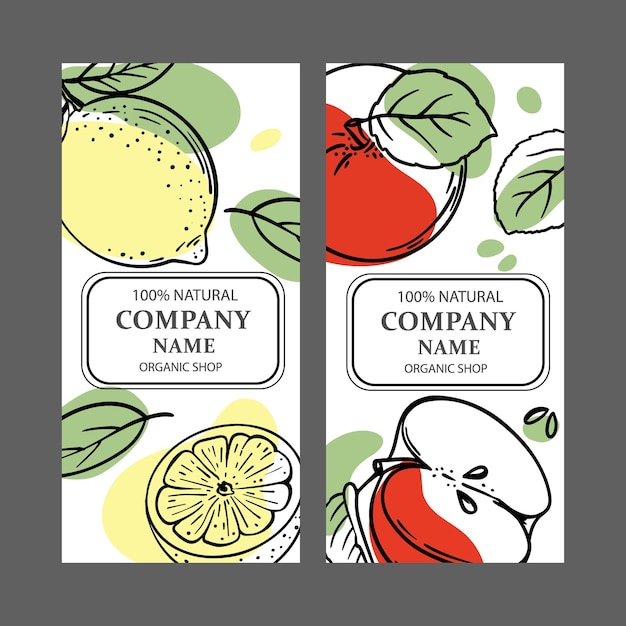 ETIQUETAS DE MANZANA LIMÓN