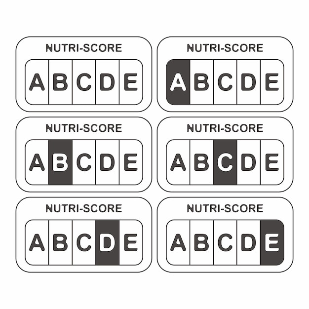 Etiquetas de la puntuación nutricional