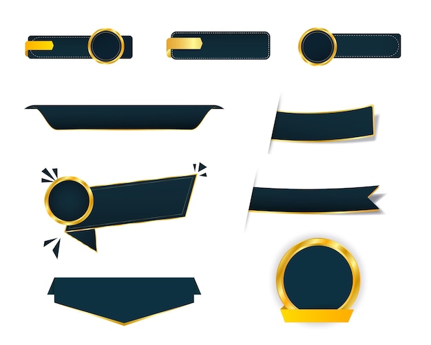 Etiquetas vectoriales y etiquetas e insignias de cinta para diseño