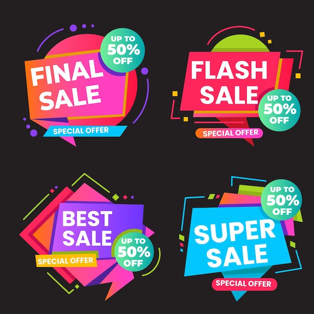 Etiquetas de venta minorista Volante de precio barato mejor oferta precio y precio de venta grande diseño de insignia de etiqueta aislado