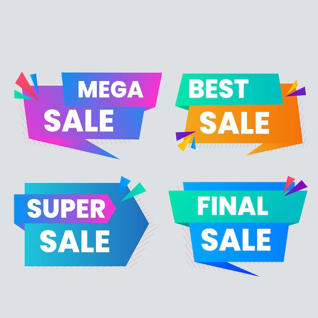 Etiquetas de venta minorista Volante de precio barato mejor oferta precio y precio de venta grande diseño de insignia de etiqueta aislado