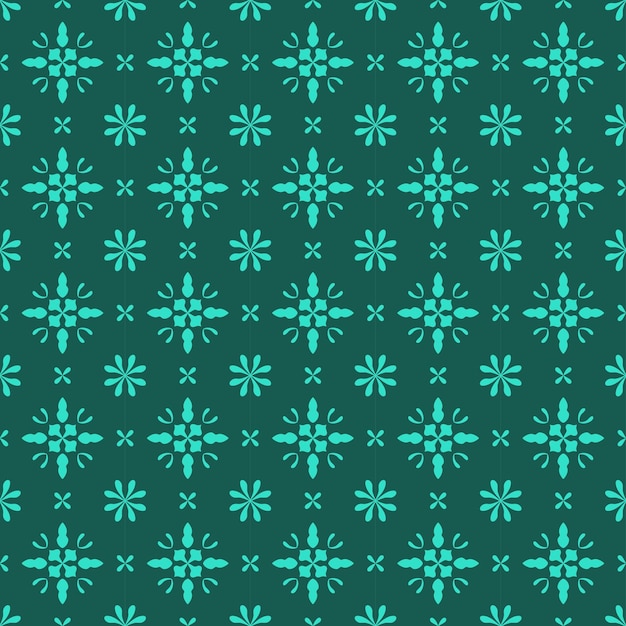 Étnico floral de patrones sin fisuras vector fondo floral