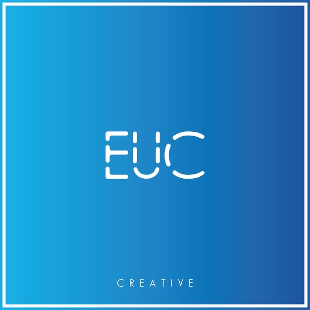 EUC Premium Vector último diseño del logotipo diseño creativo del logotipo vector ilustración del logotipo mínimo monograma