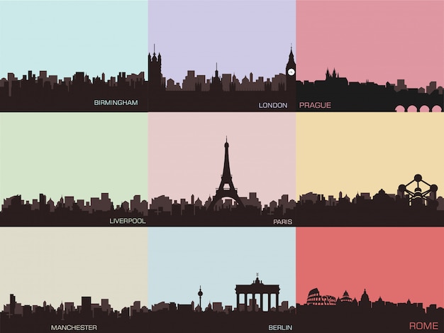 European city skylines