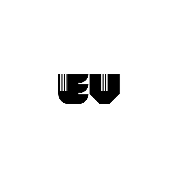 EV monograma logotipo diseño carta texto nombre símbolo monocromo logotipo alfabeto carácter simple logotipo