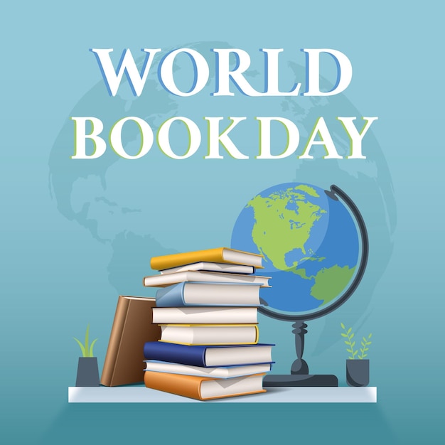 Evento de celebración del concepto del día mundial del libro