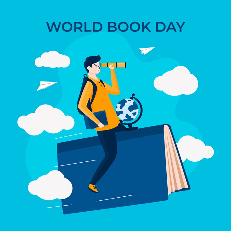 Vector evento del día mundial del libro