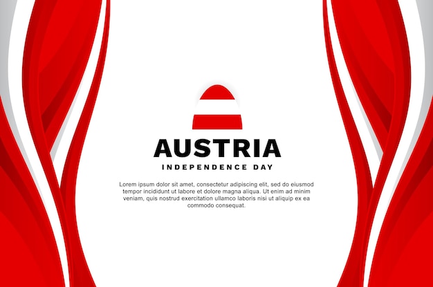 Evento de fondo del día de la independencia de austria