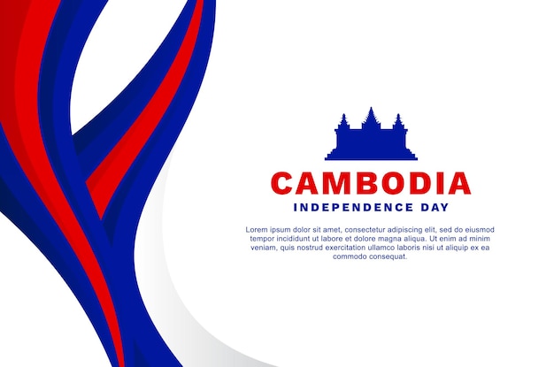 Evento de fondo del día de la independencia de camboya