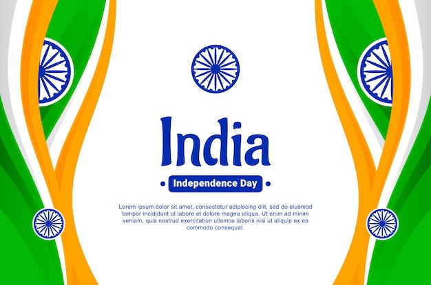 Evento de fondo del día de la independencia de la india