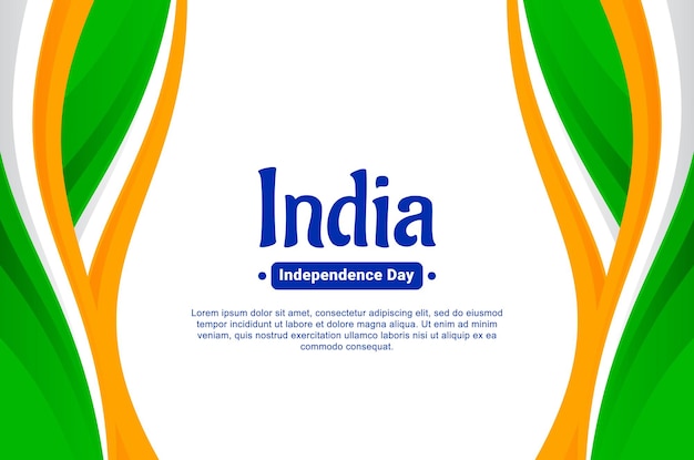 Evento de fondo del día de la independencia de la india