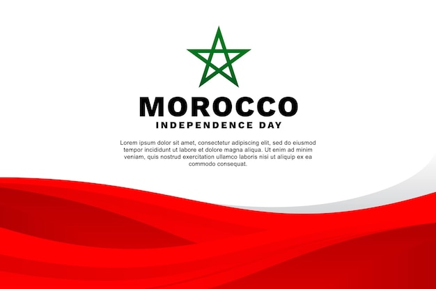 Evento de fondo del Día de la Independencia de Marruecos