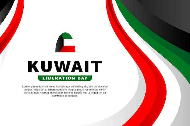 Evento de fondo del Día de la Liberación de Kuwait