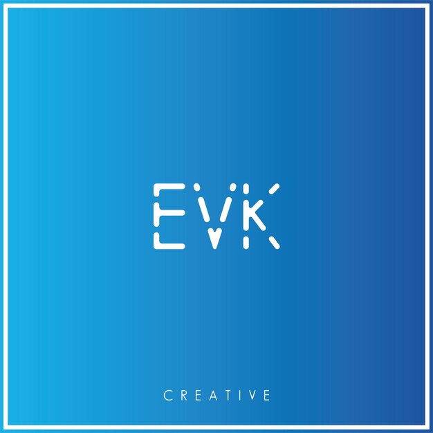 EVK Premium Vector último diseño de logotipo diseño creativo de logotipo ilustración vectorial monograma de logotipo mínimo