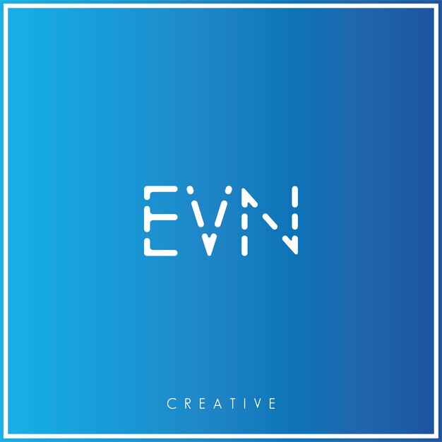 EVN Premium Vector último diseño de logotipo diseño creativo de logotipo vector ilustración monograma de logotipo mínimo