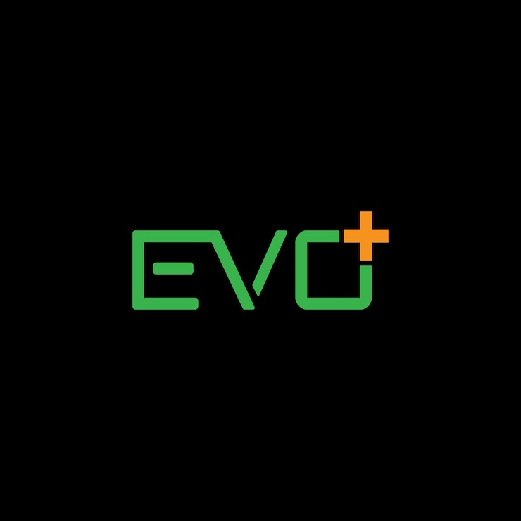 Vector evo letra inicial diseño de logotipo plantilla ilustración vectorial